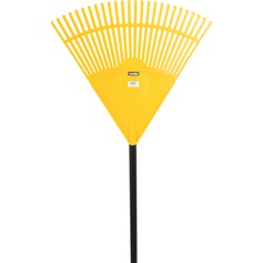 Vassoura plstica para grama 26 dentes com cabo 6 ps