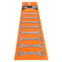 Jogos de chave fixa 6 a 22 mm aço cromo vanádio com 8 peças - 44610/208 Jogos de chave fixa 6 a 22 mm aço cromo vanádio com 8 peças - 44610/208