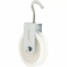 Roldana plástica 6 cm com gancho