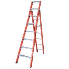 Escada de fibra de vidro 8 x 13 degraus 2,40 x 4,15 m modelo multiuso - FMU-8/13 Escada de fibra de vidro 8 x 13 degraus 2,40 x 4,15 m modelo multiuso - FMU-8/13