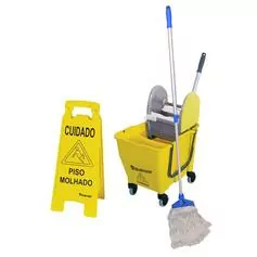 Kit para limpeza profissional n° 1 amarelo - NYKT01
