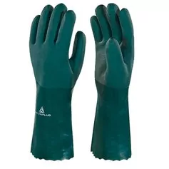 Luva de pvc áspera 35 cm verde G