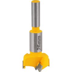 Fresa para dobradia tipo caneco com dentes de vdea 26 mm