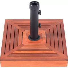 Base para guarda-sol e ombrelone com revestimento em madeira 25 kg