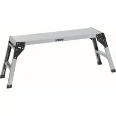 Plataforma de metal dobrável 100 x 30 cm capacidade 150 kg