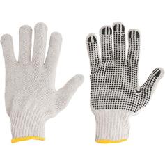 Luva de malha 3 fios branca pigmentada tamanho 10 - LMV 3