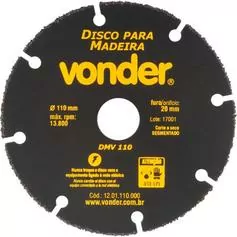 Disco de corte para madeira 110 mm