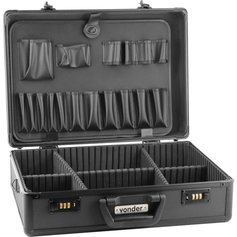 Maleta para ferramentas profissional preta 455 x 330 x 152 mm - MFV315