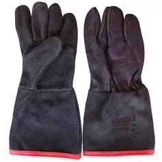 Luva de raspa soldador 15 cm com reforço - RLL-LS15