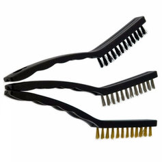 Jogo de escovas manuais ao carbono 3 peas