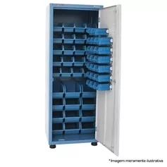 Armário organizador gaveteiro com 52 gavetas mistas porta de aço - AM-50 