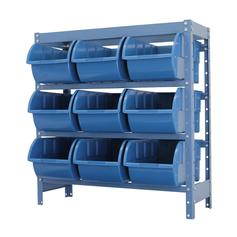 Estante metlica com 9 caixas n 7 azul - NE9/7A