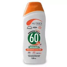 Protetor solar com repelente fps 60 profissional 120 ml