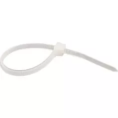 Abraçadeira de nylon branca 9 mm x 120 cm com 10 peças
