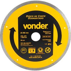 Disco diamantado liso 200 mm para porcelanato e cermica