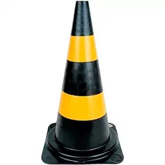 Cone para sinalização 75 cm com 2 faixas - RM-44