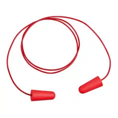 Protetor auditivo de espuma tipo plug com cordão