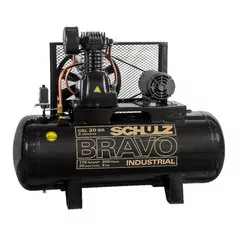Compressor de ar 20 pés 200L 5 hp 175 lbs trifásico CSL20BR/200 - Bravo