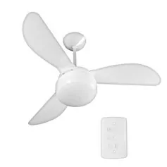 Ventilador de teto 3 pás branco - Fênix