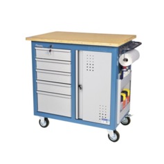 Bancada mvel com tampo em madeira - CR-25