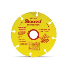 Disco de corte para madeira em tungstnio 110 x 20 mm