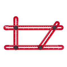 Esquadro plstico ajustvel com 4 rguas - 61878 