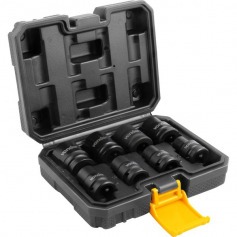 Jogo de soquete de impacto sextavado 10 à 24 mm encaixe 1/2 Jogo de soquete de impacto sextavado 10 à 24 mm encaixe 1/2