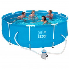 Piscina estruturada 10.000 litros com filtro + forro + cobertura Piscina estruturada 10.000 litros com filtro + forro + cobertura