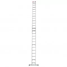 Escada de alumínio extensível 3,85 x 6,24 m 2 x 11 degraus 3 em 1