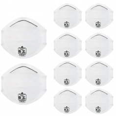 Kit 10 Mscaras contra poeiras e nvoas sem vlvula PFF1 - CONFORT