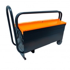 Caixa para ferramentas sanfonada 5 gavetas com puxador retrtil e rodas