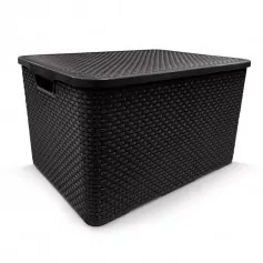 Caixa organizadora com tampa 20 litros - Rattan