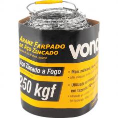 Arame farpado 250kgf rolo 100 metros        