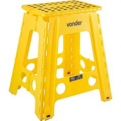 Banqueta plstica dobrvel altura 450mm amarela