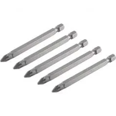 Bits pozidrive encaixe 1/4