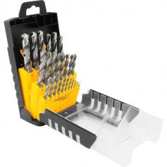 Jogo de brocas de ao rpido 1 a 13,0 mm 25 peas