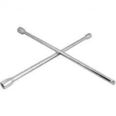 Chave de roda tipo cruz com adaptador para soquete 17 x 19 x 21 x ½