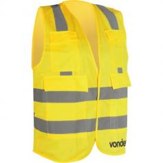 Colete refletivo tipo blusão com bolso amarelo - CV 106 Colete refletivo tipo blusão com bolso amarelo - CV 106