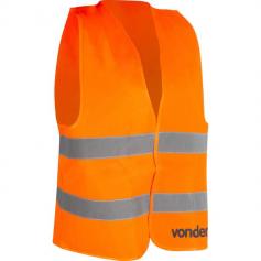 Colete refletivo tipo blusão sem bolso laranja - CV 101   Colete refletivo tipo blusão sem bolso laranja - CV 101