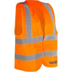 Colete refletivo tipo blusão sem bolso laranja - CV 103   Colete refletivo tipo blusão sem bolso laranja - CV 103