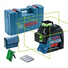 Nível a laser 3 linhas verdes com alcance de 30 m 360° - GLL 3-80 G