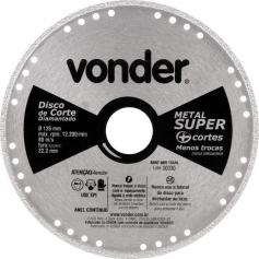 Disco diamantado liso 125 mm para A�o carbono e inox