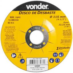 Disco de desbaste 115 x 5,0 x 22,23 mm  Disco de desbaste 115 x 5,0 x 22,23 mm