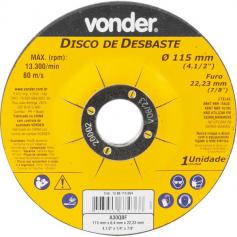 Disco de desbaste 115 x 6,4 x 22,23 mm - DBV Disco de desbaste 115 x 6,4 x 22,23 mm - DBV