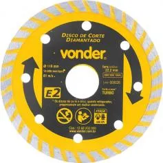Disco diamantado turbo 110 mm para mármore e concreto - Turbo E2