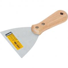 Espátula lisa 10 cm cabo de madeira parafusado Espátula lisa 10 cm cabo de madeira parafusado