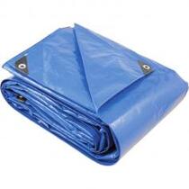 Lona reforçada de polietileno azul 9 m x 8 m Lona reforçada de polietileno azul 9 m x 8 m