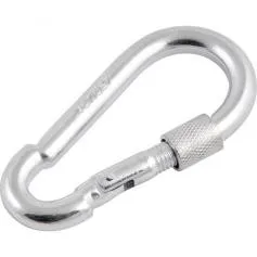 Mosquetão com trava roscada 9 mm x 90 mm