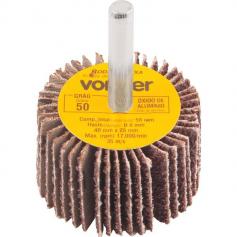Roda de lixa 40 x 25 mm com haste gr�o 50 