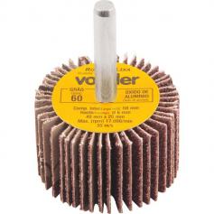 Roda de lixa 40 x 25 mm com haste gr�o 60 